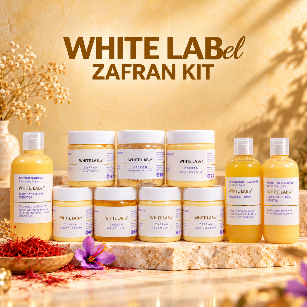White Label Zafran Facial Kit
