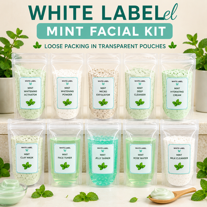 White Label Mint Facial Kit