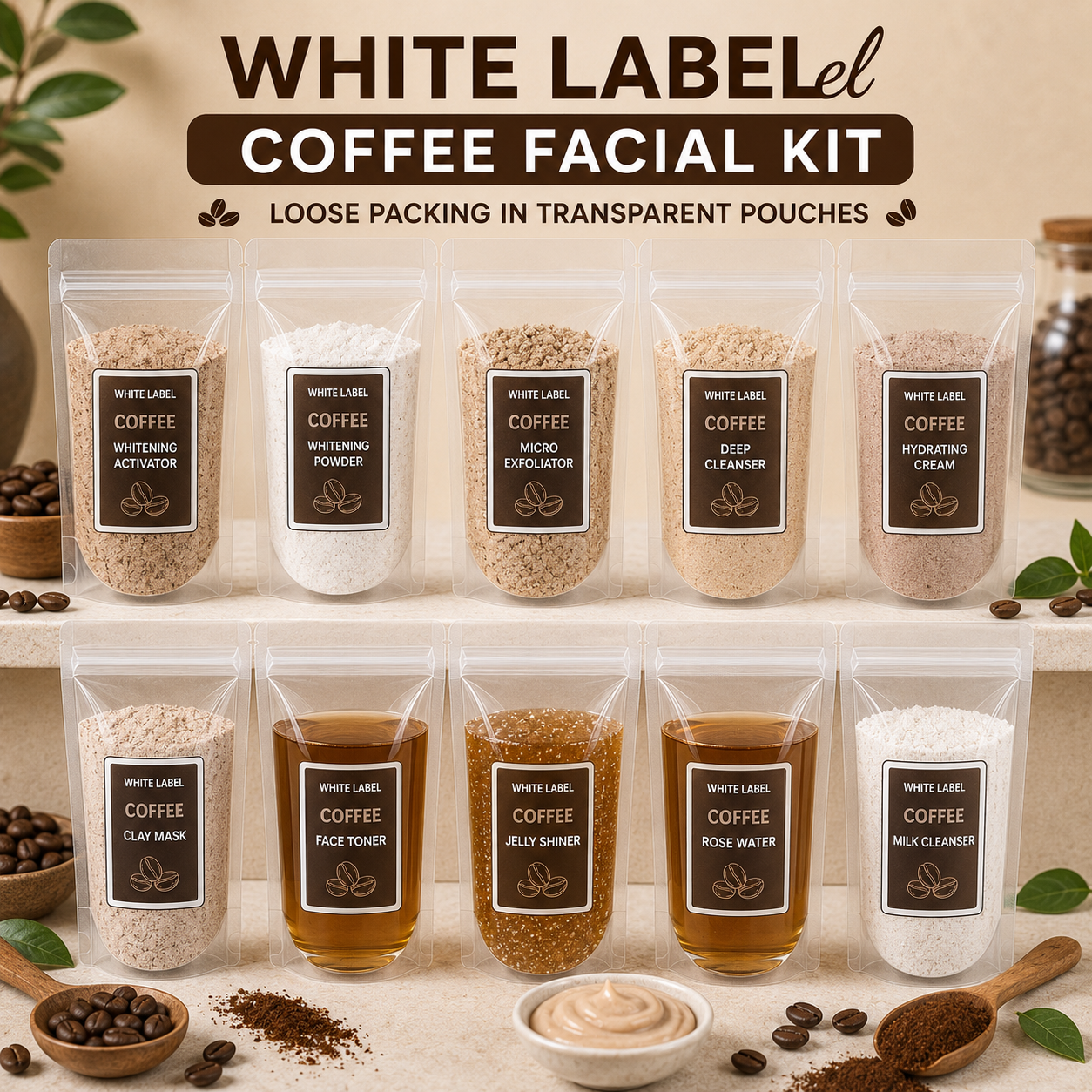 White Label Coffee Facial Kit