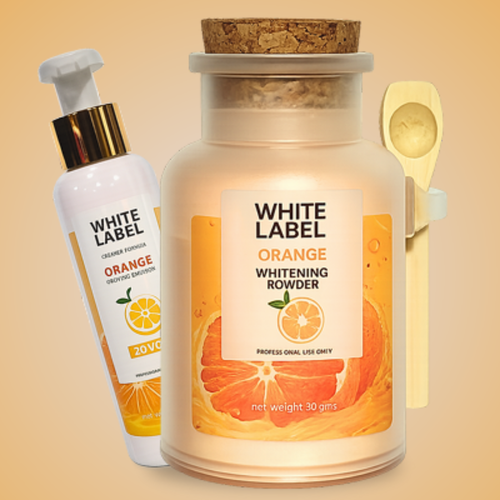 White Label Orange Whitening Powder - 1 KG
