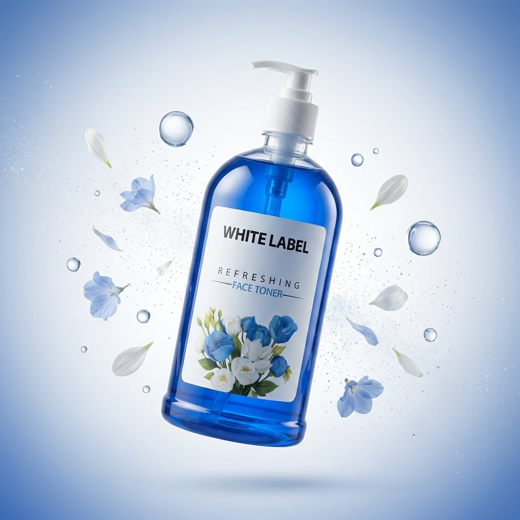 White Label Refreshing Face Toner Blue - 1 KG