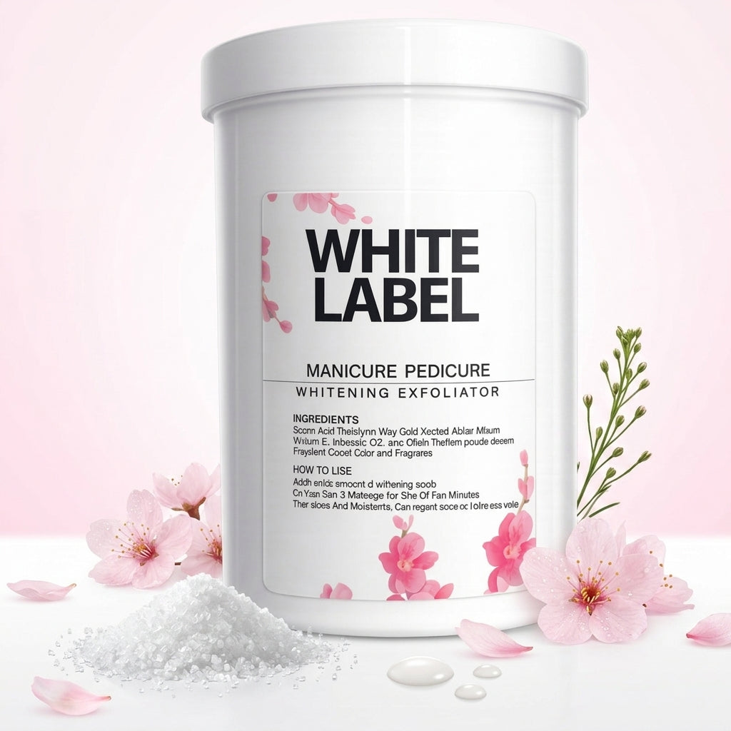 White Label Manicure Pedicure Whitening Exfoliator - 1 KG