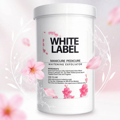 White Label Manicure Pedicure Whitening Exfoliator - 1 KG